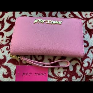Pink wallet Betsey Johnson